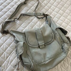 We The Free Soft aqua color  Leather Shoulder Bag
